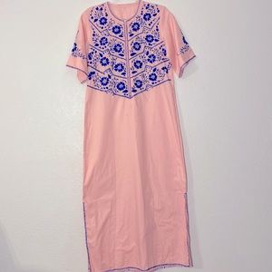 Vintage OOAK Pink Kaftan Dress